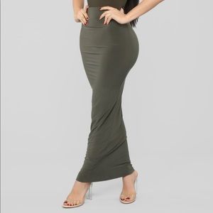 Fashion nova around the world skirt olive